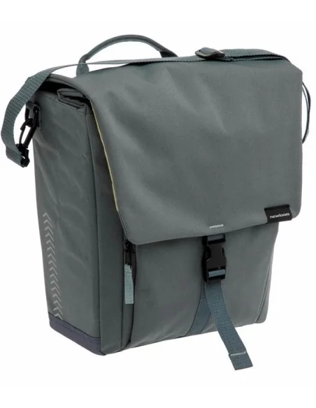 Enkele fietstas New Looxs Tulum 16 liter 35 x 17 x 37cm - groen/grijs