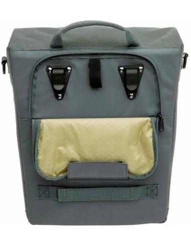 Enkele fietstas New Looxs Tulum 16 liter 35 x 17 x 37cm - groen/grijs