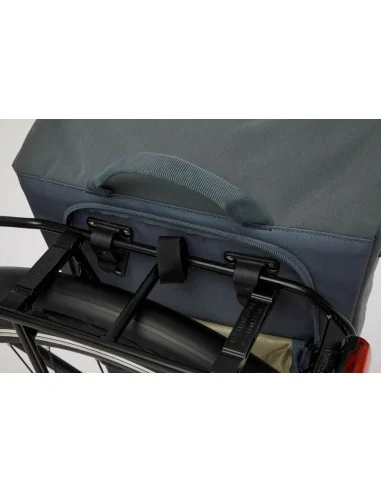 Enkele fietstas New Looxs Tulum 16 liter 35 x 17 x 37cm - groen/grijs