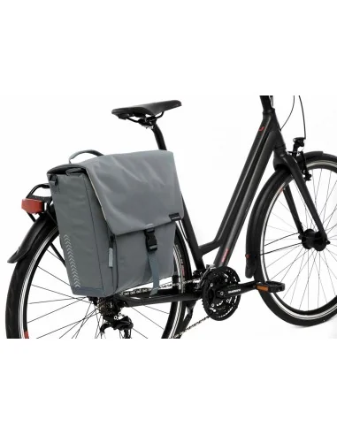Enkele fietstas New Looxs Tulum 16 liter 35 x 17 x 37cm - groen/grijs