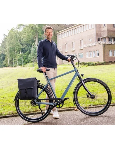 Dubbele fietstas New Looxs Tulum 32 liter 35 x 17 x 37 cm (2x) - zwart