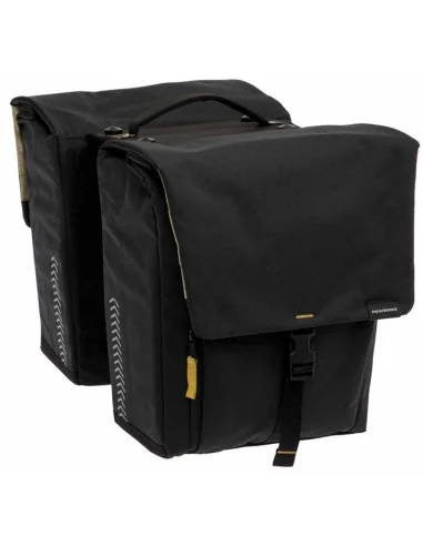 Dubbele fietstas New Looxs Tulum MIK 32 liter 35 x 17 x 37 cm - zwart