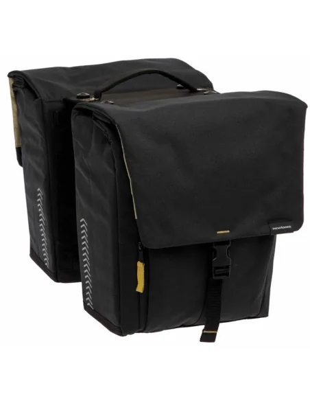 Dubbele fietstas New Looxs Tulum MIK 32 liter 35 x 17 x 37 cm - zwart