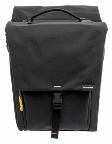 Dubbele fietstas New Looxs Tulum MIK 32 liter 35 x 17 x 37 cm - zwart