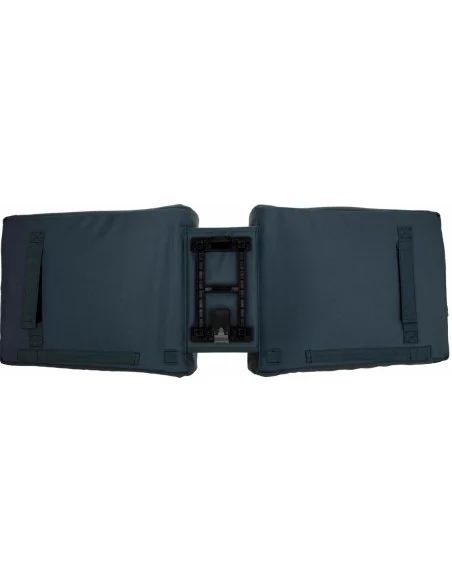 Dubbele fietstas New Looxs Tulum MIK 32 liter 35 x 17 x 37 cm - grijs/groen