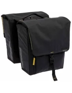 Dubbele fietstas New Looxs Tulum 32 liter 35 x 17 x 37 cm (2x) - zwart afneembaar