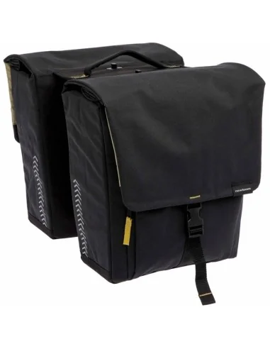 Dubbele fietstas New Looxs Tulum 32 liter 35 x 17 x 37 cm (2x) - zwart afneembaar