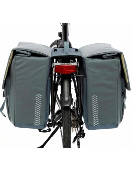 Dubbele fietstas New Looxs Tulum 32 liter 35 x 17 x 37 cm (2x) - zwart afneembaar