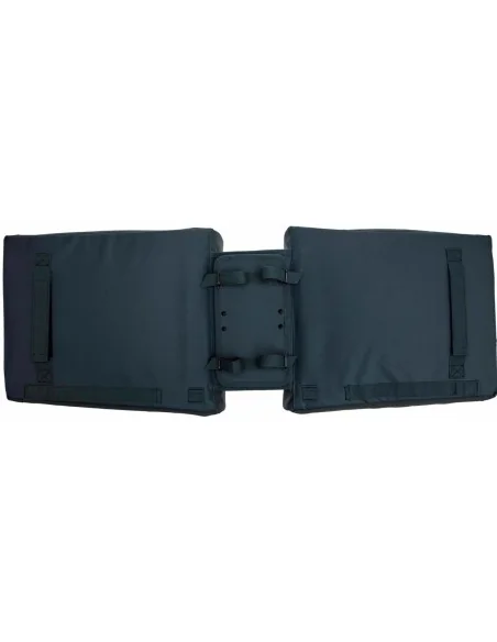 Dubbele fietstas New Looxs Tulum 32 liter 35 x 17 x 37 cm (2x) - grijs/groen afneembaar