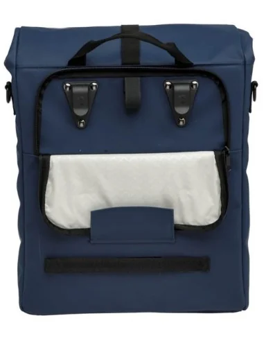 Enkele fietstas New Looxs Odense 17,5 liter 32 x 16 x 38 cm - donkerblauw