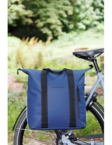 Enkele fietstas New Looxs Odense Kota 24 liter 45 x 18 x 36 cm - donkerblauw