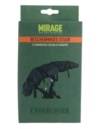 Beschermhoes Mirage Undercover voor fietsstuur zwart