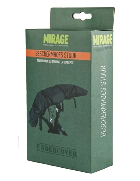 Beschermhoes Mirage Undercover voor fietsstuur zwart