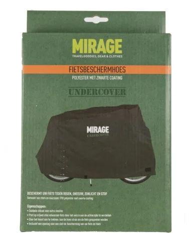 Beschermhoes Mirage Undercover voor fiets 170D zwart polyester