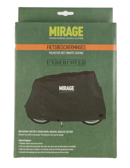 Beschermhoes Mirage Undercover voor fiets 170D zwart polyester