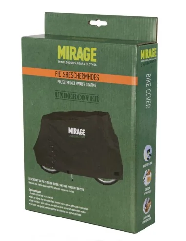 Beschermhoes Mirage Undercover voor fiets 170D zwart polyester