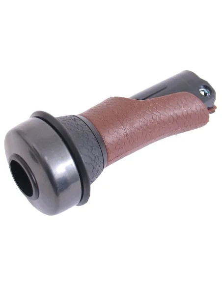 Handvat links Gazelle Basis 100 mm met draaibel - bruin