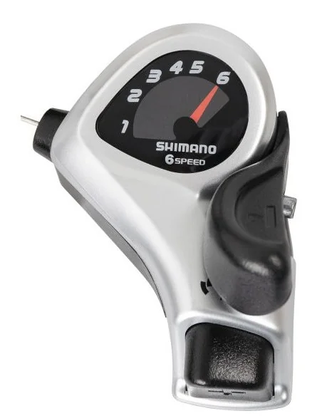 Versteller rechts 6 speed Shimano ST-TX50 - zwart/zilver