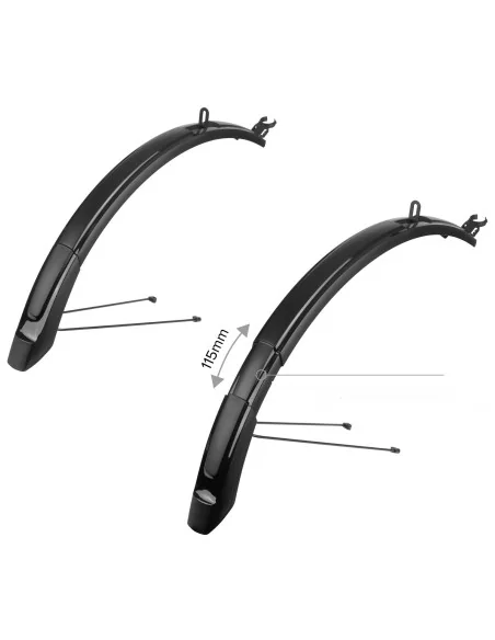 Spatbord verlenger Polisport MTB 26'-29" 65mm - Zwart