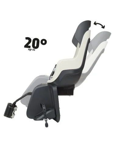 Kinderzitje achter Bobike GO Maxi met slaapstand - framebevestiging (FF) - vanilla cup cake
