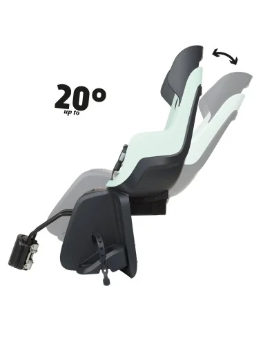 Kinderzitje achter Bobike GO Maxi met slaapstand - framebevestiging (FF) - marshmallow mint