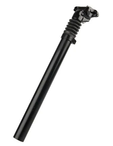 Zadelpen Kalloy verend ø27.2 / 350mm aluminium - zwart