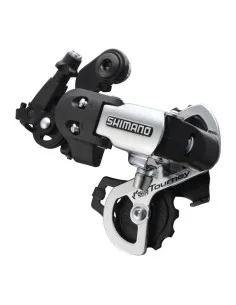 Achterderailleur 6/7-speed Shimano Tourney RD-FT35 - directe montage D-Type - Zilver/Zwart