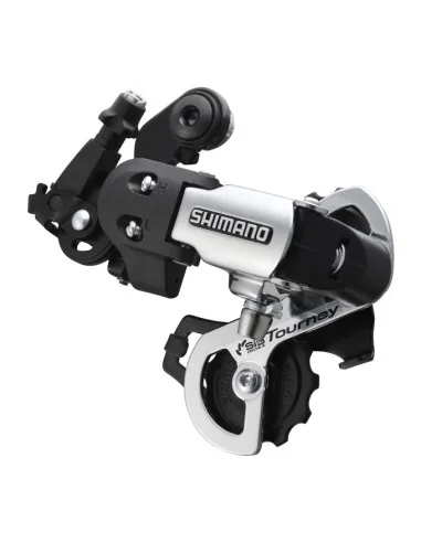 Achterderailleur 6/7-speed Shimano Tourney RD-FT35 - directe montage D-Type - Zilver/Zwart