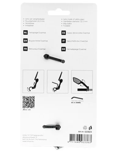 Spiegel Simson Esssential - zwart