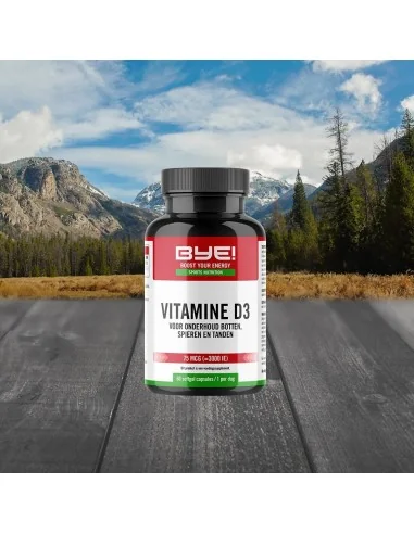 Vitamine D3 BYE! nutrition - 60 capsules