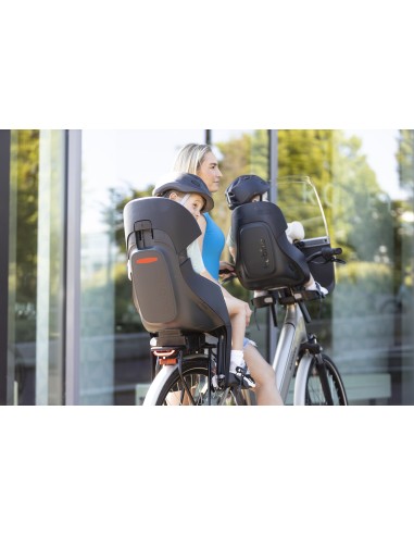 Kinderzitje achter Bobike Evolve Maxi - dragerbevestiging - Urban Black