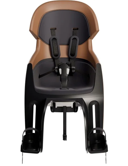 Kinderzitje achter Bobike Evolve Maxi - dragerbevestiging - Cinnamon Brown