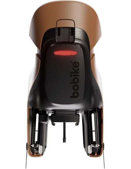 Kinderzitje achter Bobike Evolve Maxi - dragerbevestiging - Cinnamon Brown