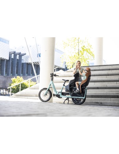 Kinderzitje achter Bobike Evolve Maxi - dragerbevestiging - Cinnamon Brown