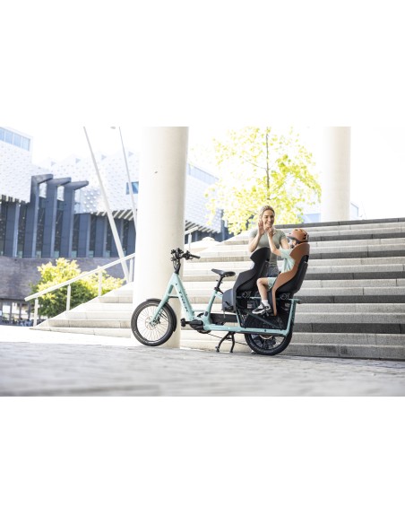 Kinderzitje achter Bobike Evolve Maxi - dragerbevestiging - Cinnamon Brown