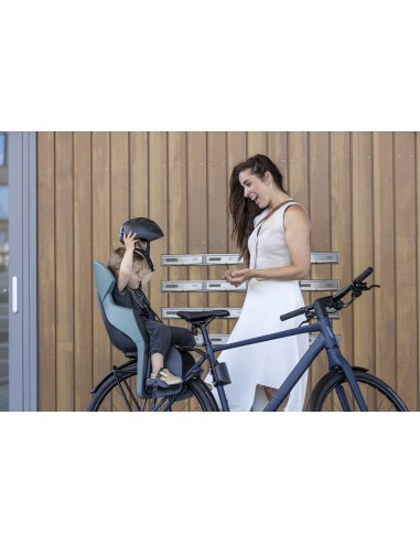 Kinderzitje achter Bobike Evolve Maxi - dragerbevestiging - Peppermint
