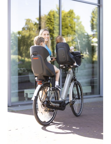 Kinderzitje achter Bobike Evolve Maxi - framebevestiging - Urban Black