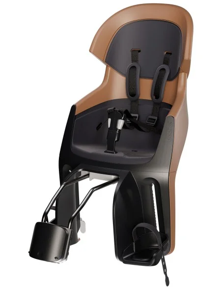 Kinderzitje achter Bobike Evolve Maxi - framebevestiging - Cinnamon Brown