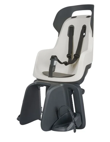 Kinderzitje achter Bobike GO Maxi AVS+ - dragermontage - vanilla cupcake