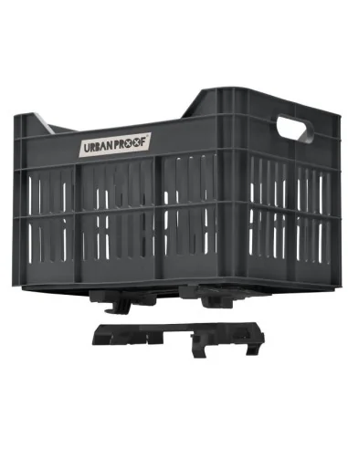 Gerecyclede Fietskrat Urban Proof Click 30 Liter - Asgrijs