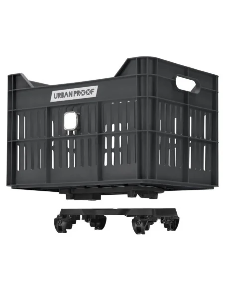 Gerecyclede Fietskrat Urban Proof Click 30 Liter - Asgrijs