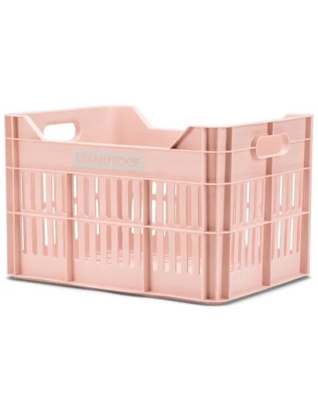 Gerecyclede Fietskrat Urban Proof Click 30 Liter - Pastelroze