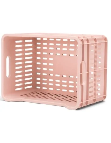 Gerecyclede Fietskrat Urban Proof Click 30 Liter - Pastelroze