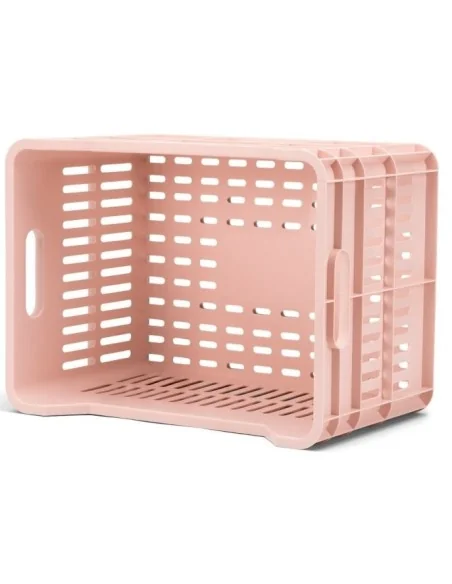 Gerecyclede Fietskrat Urban Proof Click 30 Liter - Pastelroze