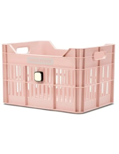 Gerecyclede Fietskrat Urban Proof Click 30 Liter - Pastelroze