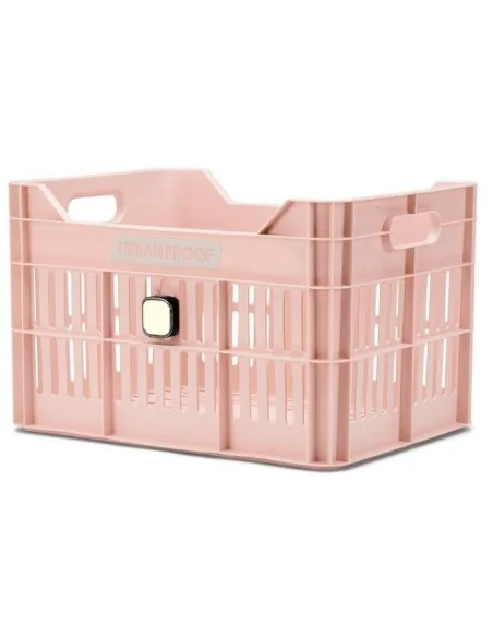 Gerecyclede Fietskrat Urban Proof Click 30 Liter - Pastelroze