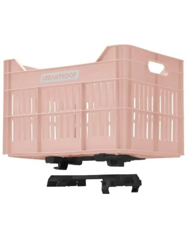 Gerecyclede Fietskrat Urban Proof Click 30 Liter - Pastelroze