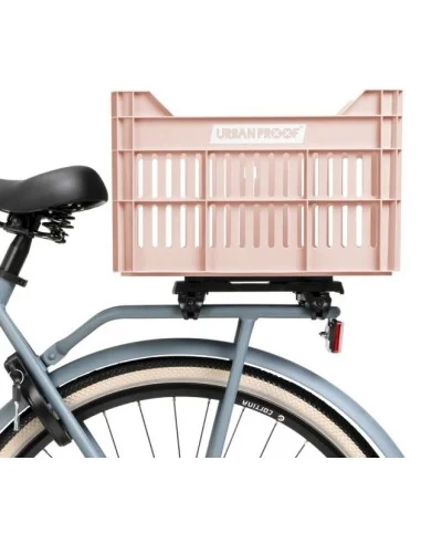 Gerecyclede Fietskrat Urban Proof Click 30 Liter - Pastelroze