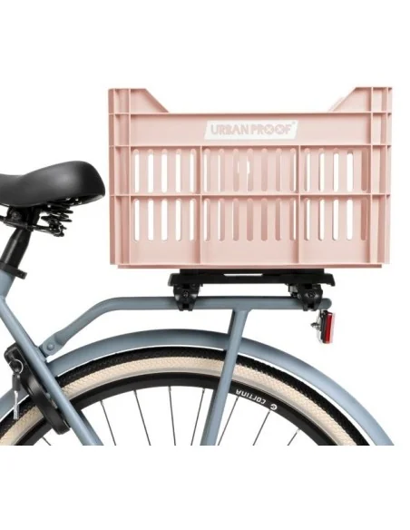 Gerecyclede Fietskrat Urban Proof Click 30 Liter - Pastelroze