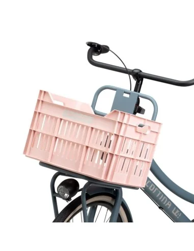 Gerecyclede Fietskrat Urban Proof Click 30 Liter - Pastelroze